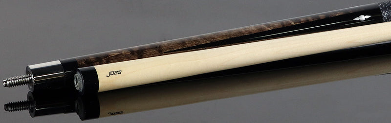Joss Brown-Stained Curly Maple with Maple Inlays Pool Cue - JC20-154