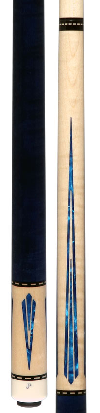 J Pechauer JP07T JP T Series No Wrap Pool Cue - Natural Maple with Blue Points
