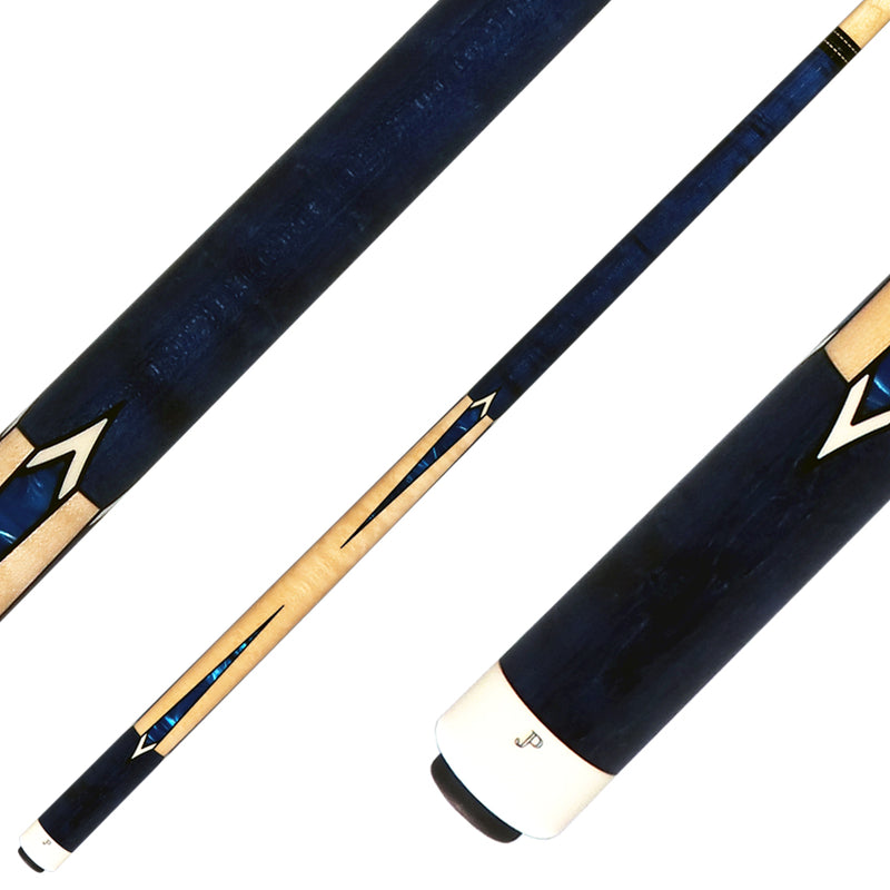 J Pechauer JP13T JP T Series No Wrap Pool Cue - Blue-Stained Maple