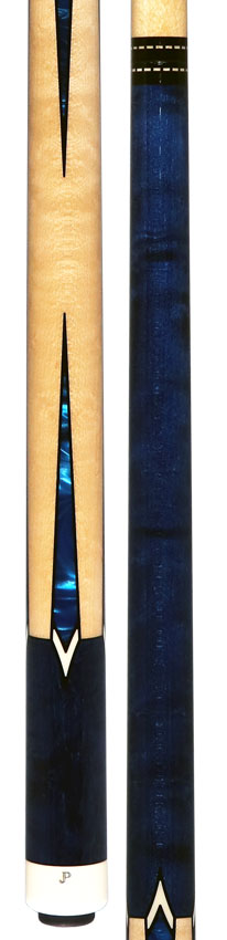 J Pechauer JP13T JP T Series No Wrap Pool Cue - Blue-Stained Maple