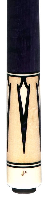 J Pechauer JP14T JP T Series No Wrap Pool Cue - No-Stained Maple with Purple Pearl Points