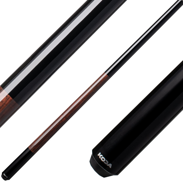 Koda KD22 Pool Cue - Black with Cocobolo Graphic