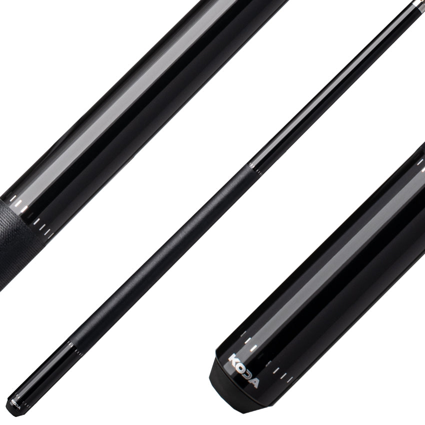 Koda KD33 Pool Cue - Ebony Stained Curly Maple with Wrap