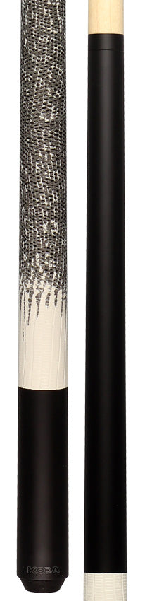 Koda KD40 Pool Cue - Matte Black with Faux Ringtail Lizard Wrap