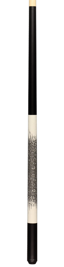 Koda KD40 Pool Cue - Matte Black with Faux Ringtail Lizard Wrap
