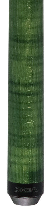 KODA Green Stained Curly Maple Heavy Hitter Break/Jump Cue
