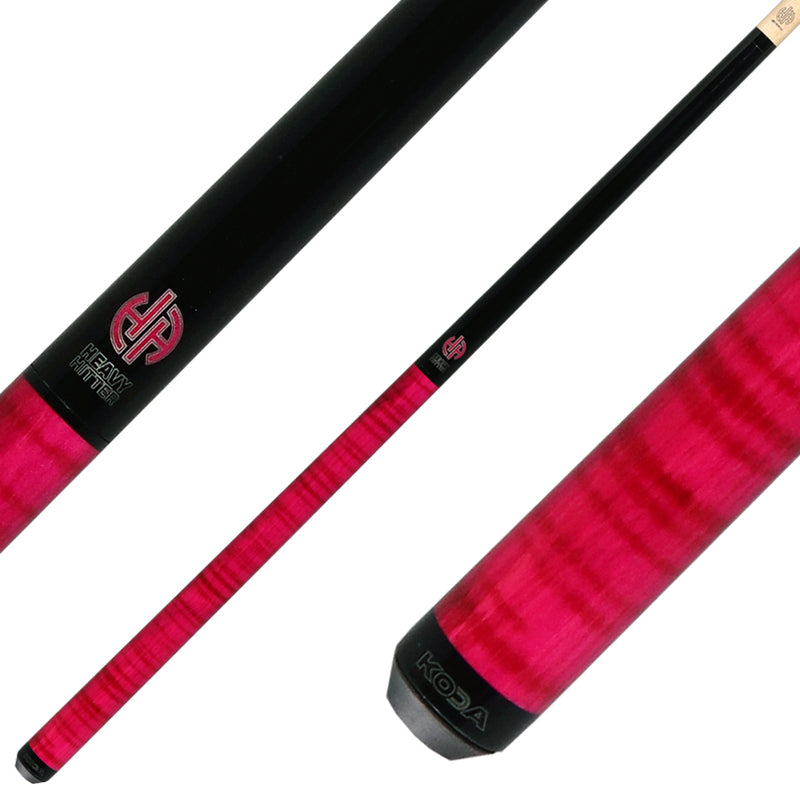 KODA Pink Stained Curly Maple Heavy Hitter Break/Jump Cue