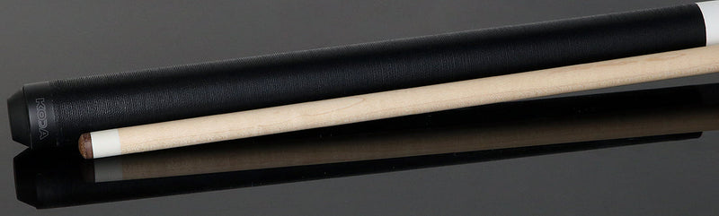KODA White with Red Cobra Graphic Pool Cue with Linen Wrap - KDV40WH
