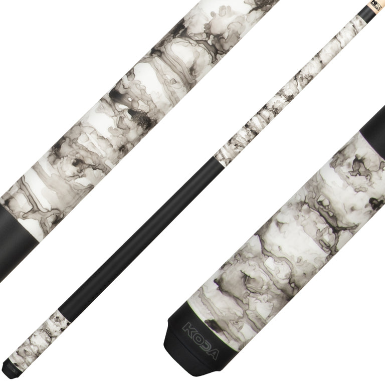 K2 KL101 Pool Cue - Matte White Smoke Graphic with 12.5mm LD Shaft