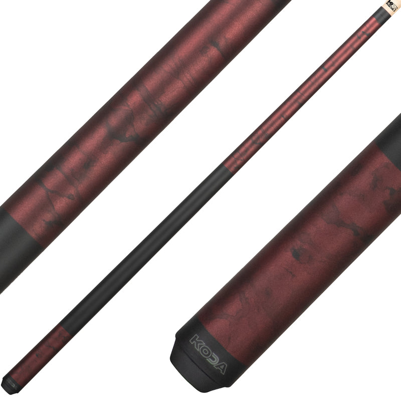 K2 KL103 PoolCue - Matte Burgundy Smoke Graphic with 12.5mm LD Shaft