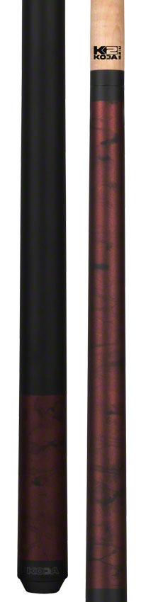 K2 KL103 PoolCue - Matte Burgundy Smoke Graphic with 12.5mm LD Shaft