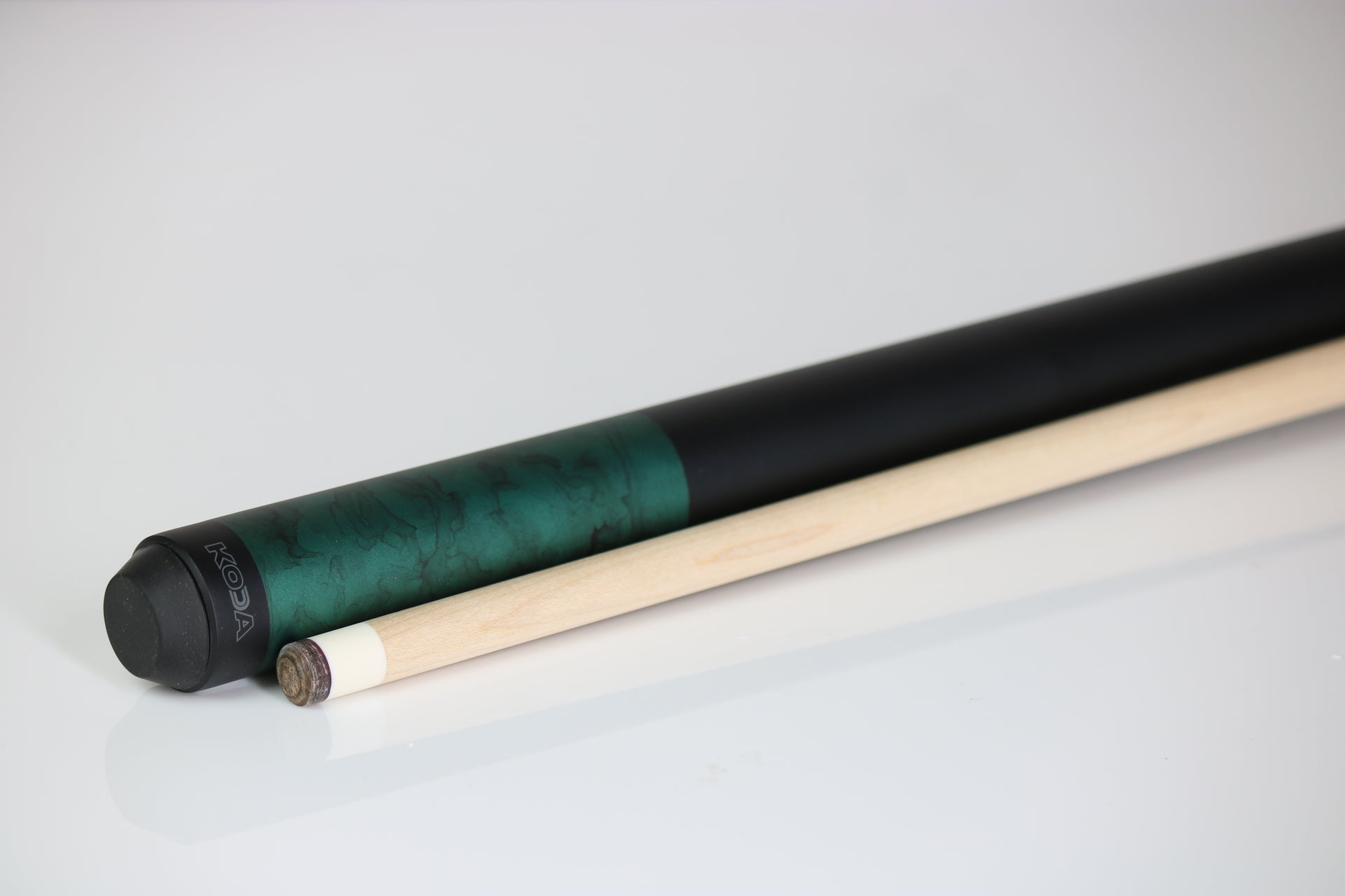 K2 KL105 Pool Cue - Matte Green Smoke Graphic with 12.5mm LD Shaft