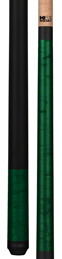K2 KL105 Pool Cue - Matte Green Smoke Graphic with 12.5mm LD Shaft