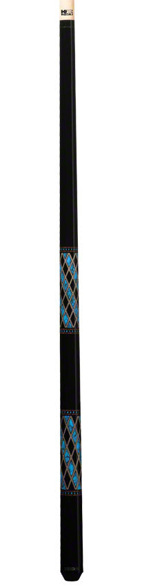 K2 KL115 Pool Cue - Onyx and Blue Recon Graphic with 12.5mm LD Shaft