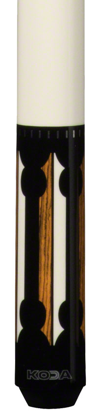 K2 KL130 Pool Cue - Black/White and Bocote Graphic with 12.5mm LD Shaft
