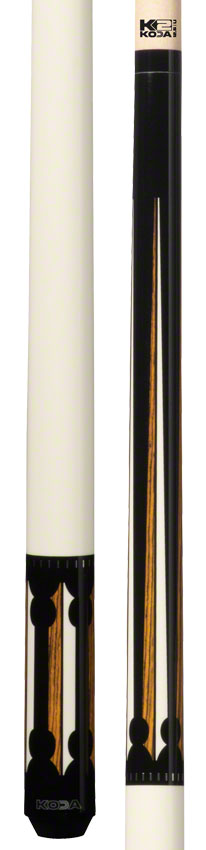 K2 KL130 Pool Cue - Black/White and Bocote Graphic with 12.5mm LD Shaft
