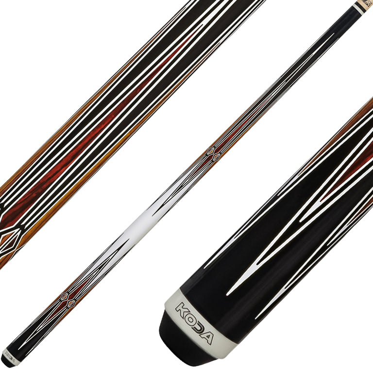 K2 KL131 Play Cue - Cocobolo and Bocote Graphic with 12.5mm LD Shaft