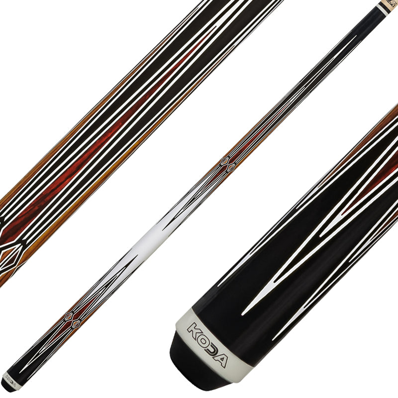 K2 KL131 Pool Cue - Cocobolo and Bocote Graphic with 12.5mm LD Shaft