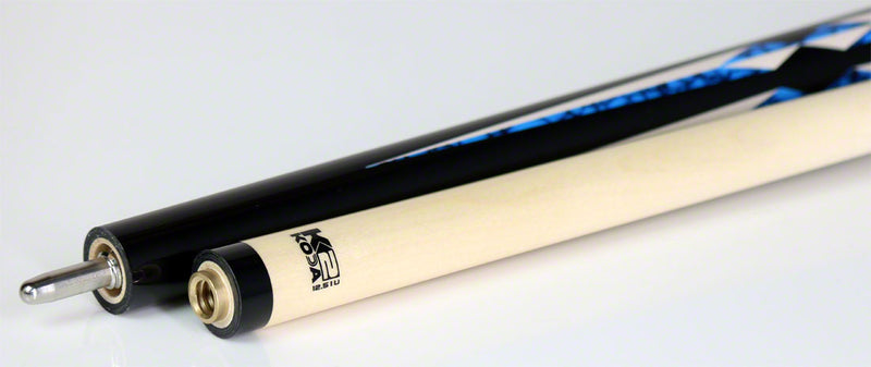 K2 KL141 Pool Cue - 4 Black Points and Blue Recon Graphic with 12.5mm LD Shaft
