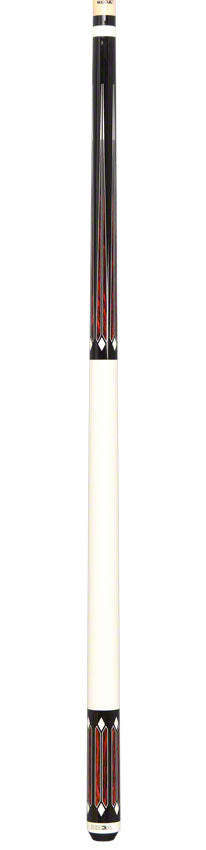 K2 KL161 Pool Cue - 6 Point Cocobolo and Black/White Graphic with 11.7