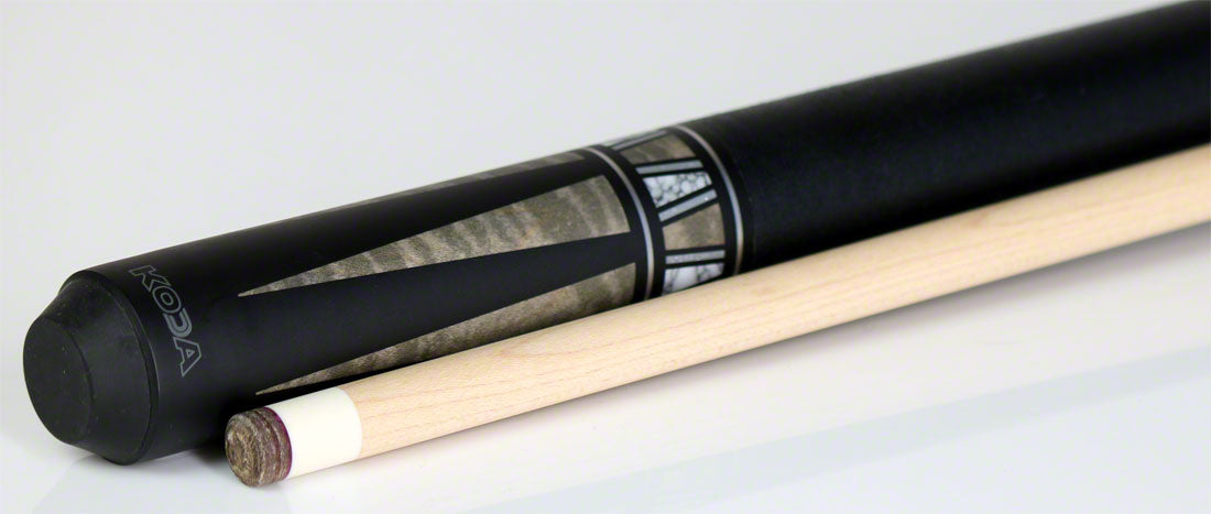 K2 KL171 Pool Cue - 4 Point Matte Black and Grey Graphic with 11.75mm