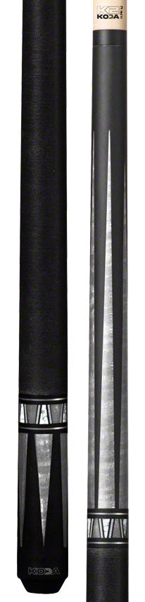 K2 KL171 Pool Cue - 4 Point Matte Black and Grey Graphic with 11.75mm LD Shaft