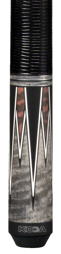 K2 KL182 Pool Cue - 8 Point Matte Grey Snake Graphic with 11.75mm LD S