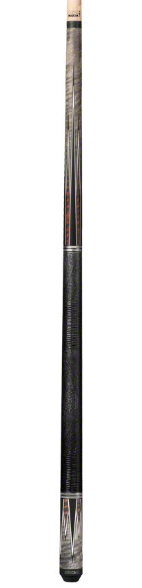 K2 KL182 Pool Cue - 8 Point Matte Grey Snake Graphic with 11.75mm LD Shaft