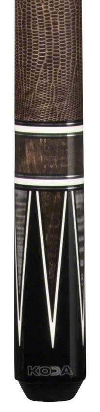 K2 KL190 Pool Cue - 4 Point Black/Grey/Brown Graphic with 11.75mm LD Shaft