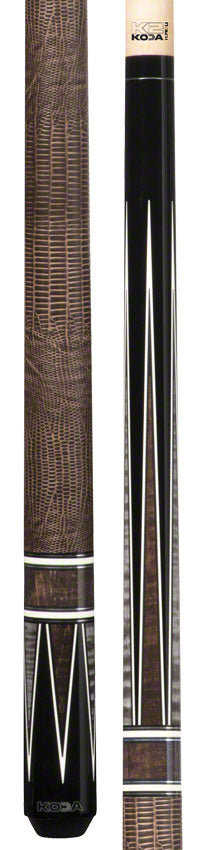 K2 KL190 Pool Cue - 4 Point Black/Grey/Brown Graphic with 11.75mm LD Shaft
