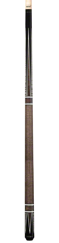 K2 KL190 Pool Cue - 4 Point Black/Grey/Brown Graphic with 11.75mm LD Shaft