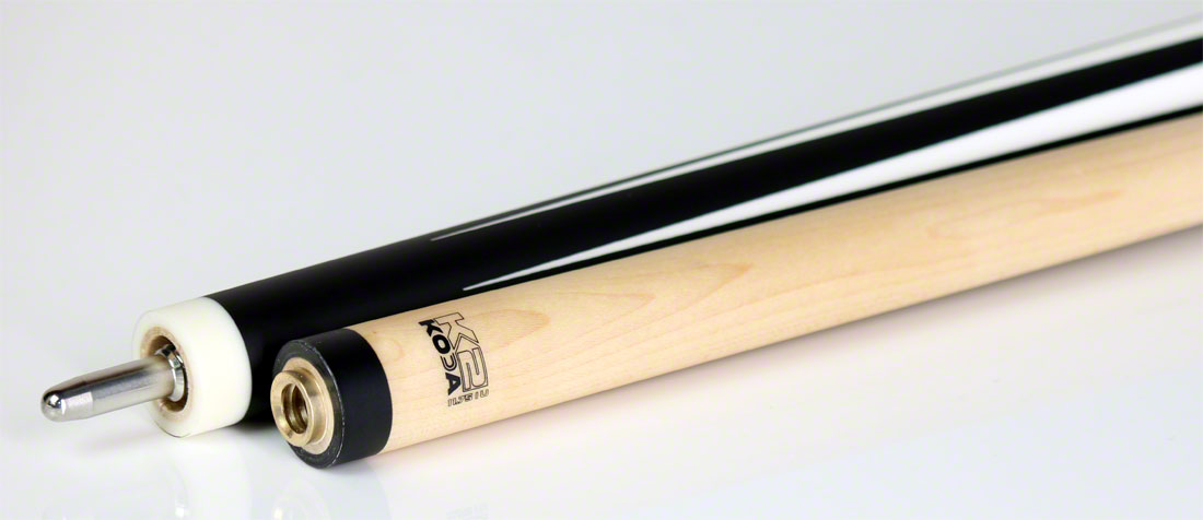 K2 KL191 Pool Cue - 6 Point Black and White Graphic with 11.75mm LD Shaft