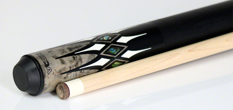 K2 KL192 Pool Cue - Grey/Black/Abalone Graphic with 11.75mm LD Shaft