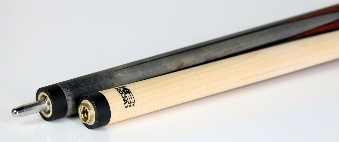 K2 KL193 Pool Cue - Grey/Black/Cocobolo Graphic with 12.50mm LD Shaft