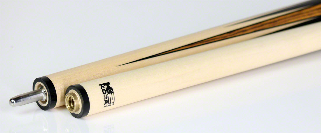K2 KL194 Pool Cue - 8 Point Bocote and Black Graphic with 12.50mm LD Shaft