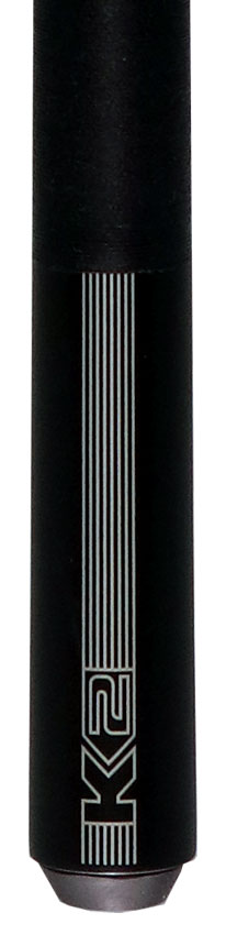 K2 KLB10 Black/Gray Sport Pool Cue with 12.50mm LD Shaft