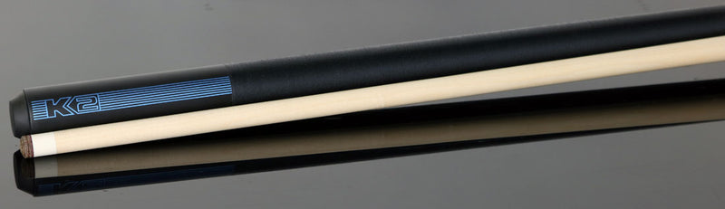 K2 KLB11 Black/Blue Sport Pool Cue with 12.50mm LD Shaft