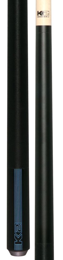 K2 KLB11 Black/Blue Sport Pool Cue with 12.50mm LD Shaft