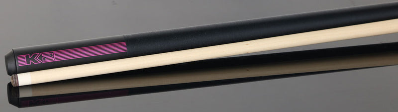 K2 KLB14 Black/Pink Sport Pool Cue with 12.50mm LD Shaft