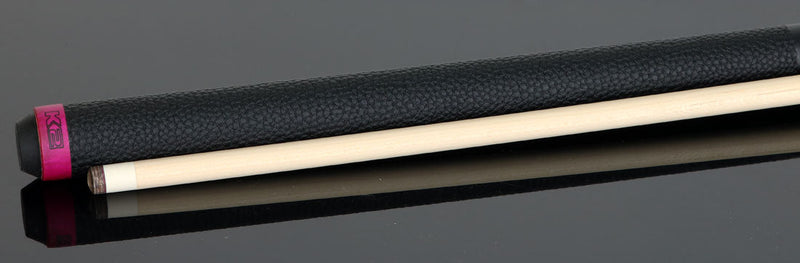 K2 KLCPK Pool Cue with Leather Wrap - Matte Pink-Stained Maple with 11.75mm LD Shaft