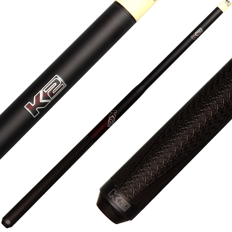K2 KLJBBG 5 in 1 Break/Jump Cue - Burgundy with Sport Grip Wrap