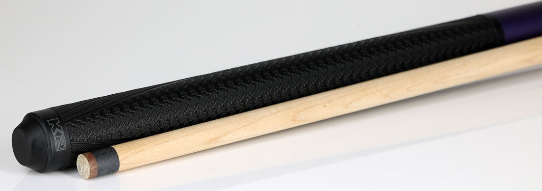K2 KLJBPL 5 in 1 Break/Jump Cue - Purple with Sport Grip Wrap
