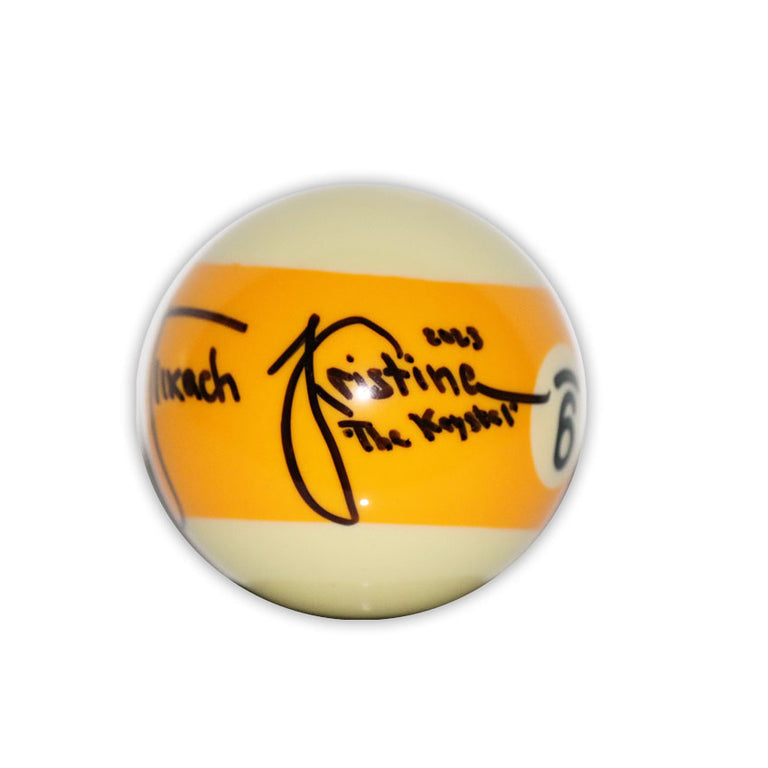 Kristina "The Krystal" TKach Signed Standard 9 Ball