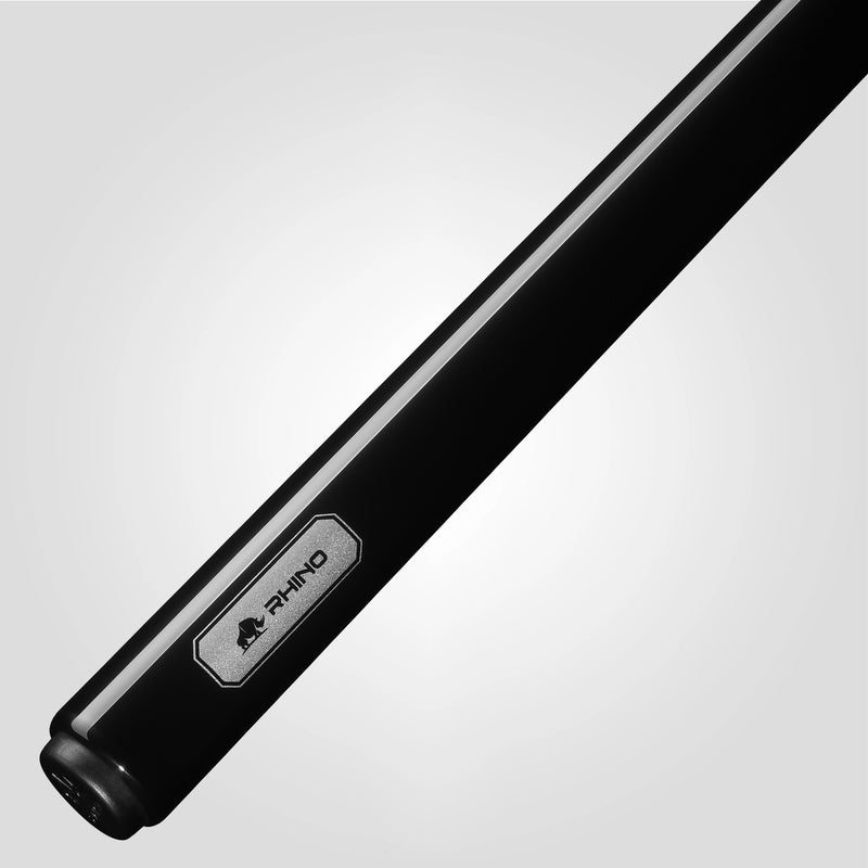 Rhino RCLUMNWBK125 Luminax Series No Wrap Pool Stick - Jet Black