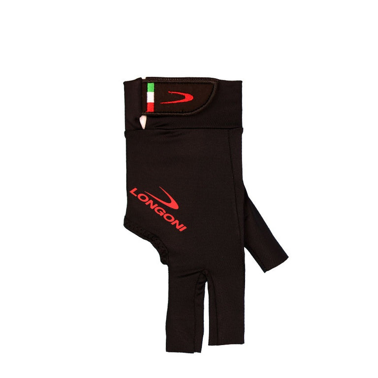 Longoni Black Fire 3.0 Billiard Glove - Right Hand Bridge