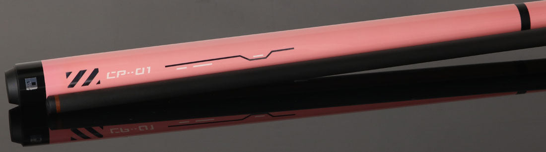 Little Monster LMBRKJMPNWCYPK No Wrap Break/Jump Cue with Carbon Fiber Shaft - Cyber Pink