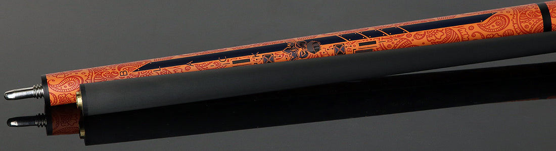 Little Monster Orange Egg Textured No Wrap Break/Jump Cue with Carbon Fiber Shaft