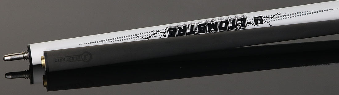 Little Monster LMJC3PWH 3 Piece Jump Cue with Carbon Fiber Shaft - Electro-Optic White