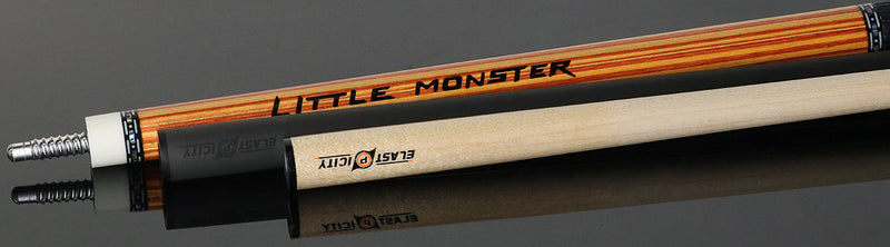 Little Monster Lightening Storm Play Cue with Carbon Shaft, Wood Shaft and 2x2 Case