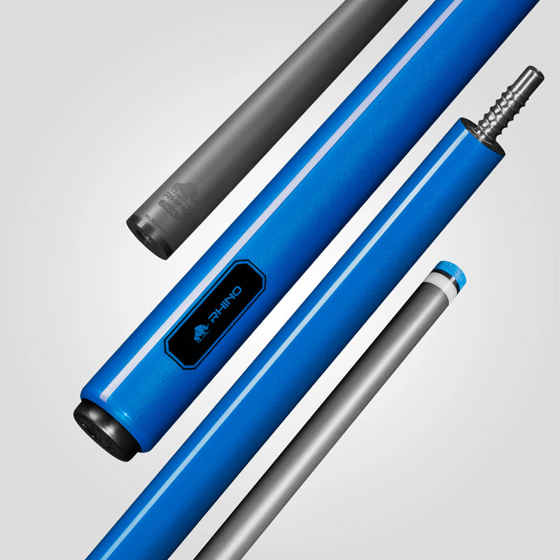 Rhino RCLUMNWOBL125 Luminax Series No Wrap Pool Stick - Ocean Blue